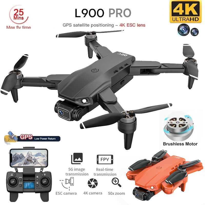 โดรน4K L900โปร GPS โดรน4K กล้อ - Drone Lidar บทวิจารณ์และราคา