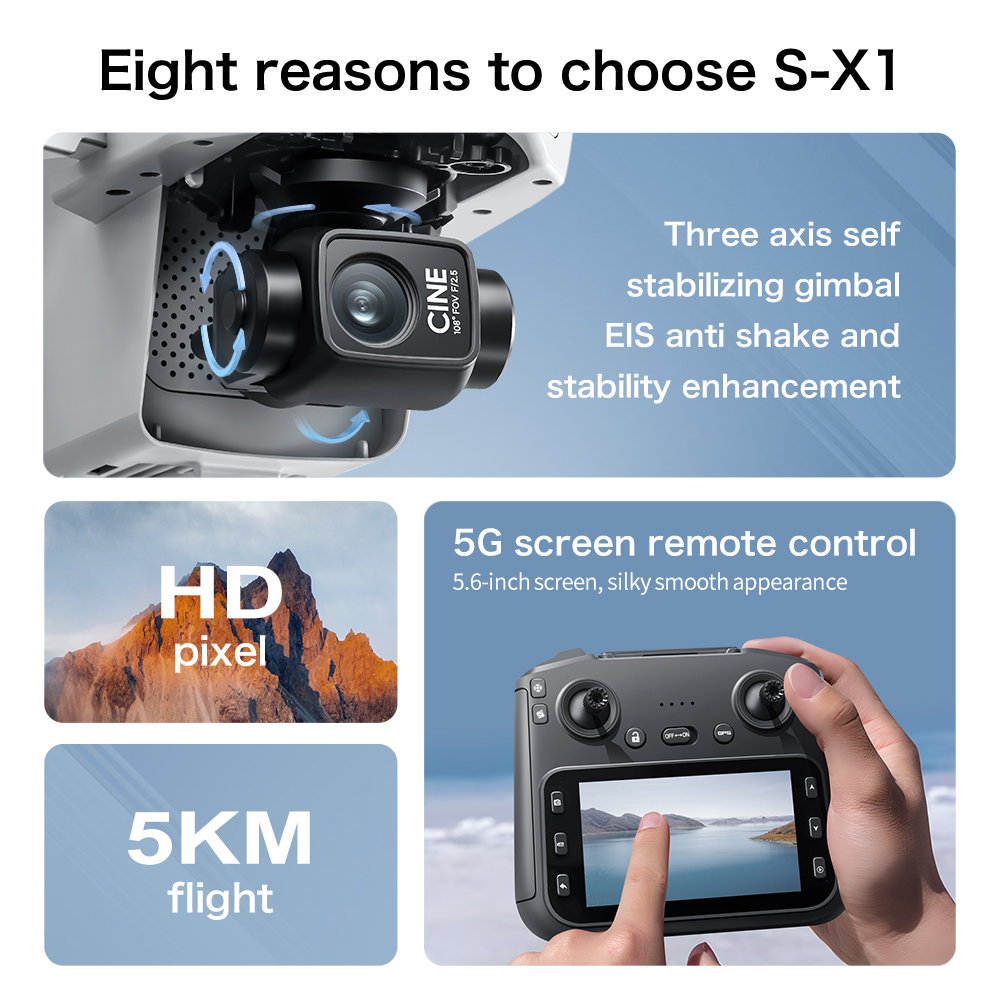 โดรนรุ่น Original S-X1 8K HD ร - Drone Photogrammetry บทวิจารณ์และราคา