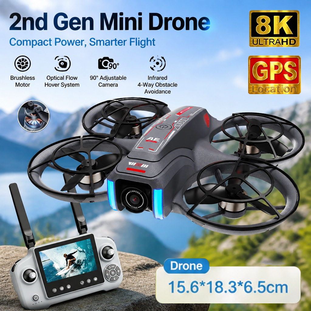 โดรนของเล่น AE21 Mini กล้องคู่ - Drone Photogrammetry บทวิจารณ์และราคา